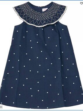 CeCe Girls' Smocked Collar Mini Dress